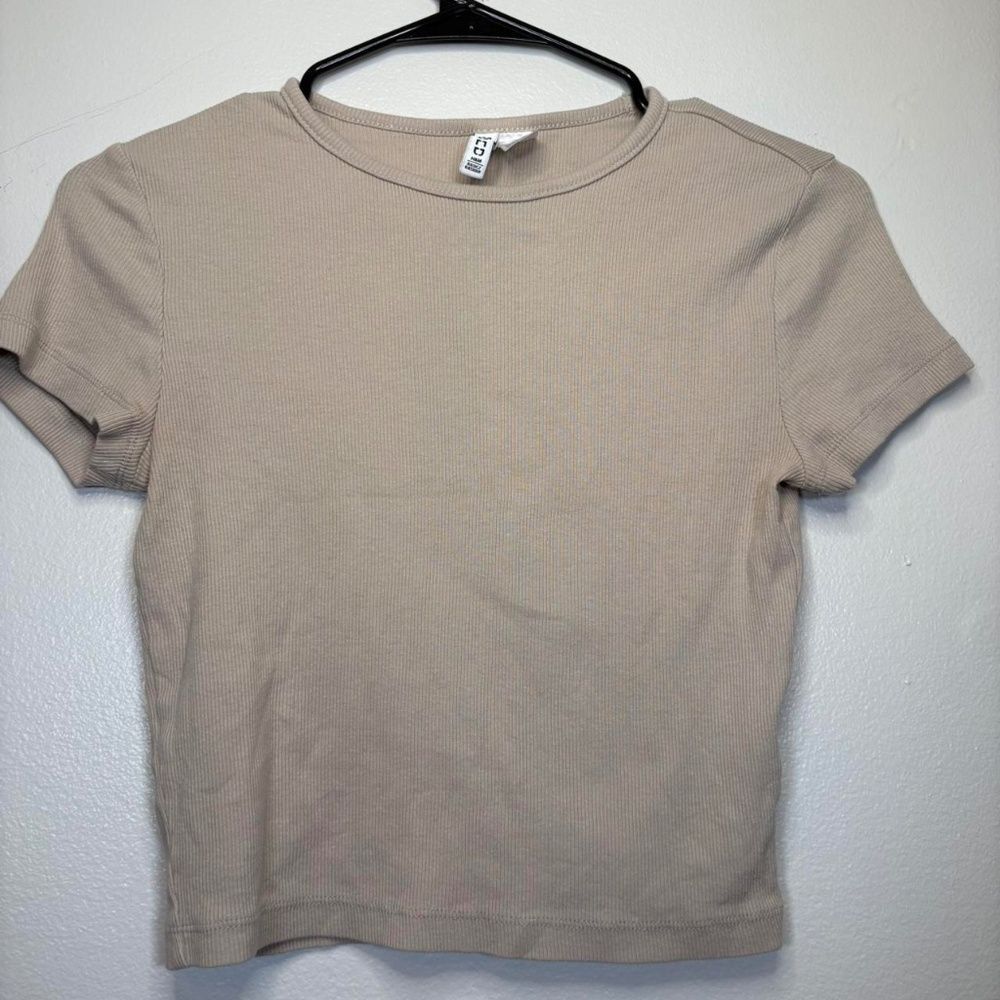 H&M Baby ribbed tee beige/tan/light brown